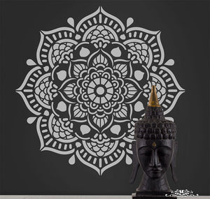 Stencil, Plantilla decorativa para pintar mandala, medallon, roseton