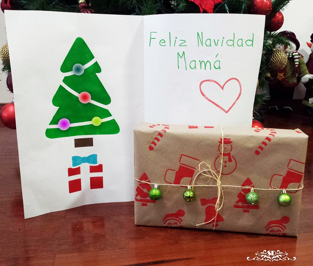 FELIZ NAVIDAD KIT -Stencils, Plantillas Decorativas – SD Stencils ...