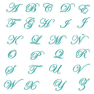 Plantillas del alfabeto cursivo - Letras simples o alfabeto completo