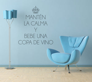 Stencil, Plantilla decorativa para pintar corona keep calm