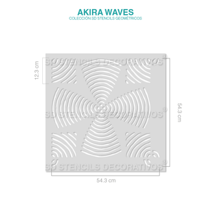 AKIRA WAVES STENCIL