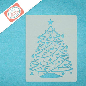 Stencil, Plantilla decorativa para pintar árbol de navidad