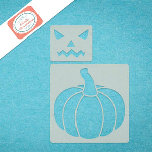 Stencil, Plantilla decorativa para pintar calabaza de halloween