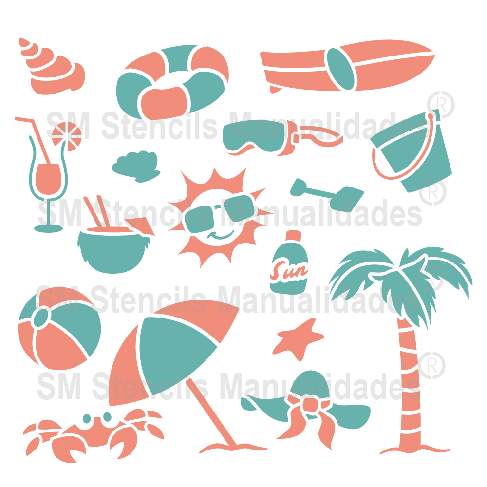 ELEMENTOS DE PLAYA 01, image size:1000x1000