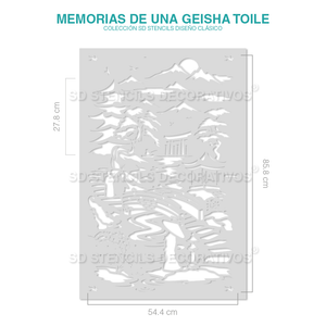 MEMORIAS DE UNA GEISHA TOILE STENCIL