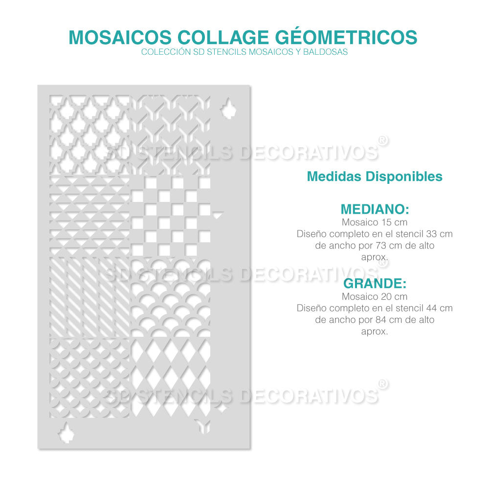 Vinilo decorativo Mosaico geométrico