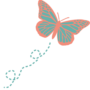 Stencil, plantilla decorativa para pintar mariposa con fondo