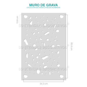 MURO DE GRAVA STENCIL