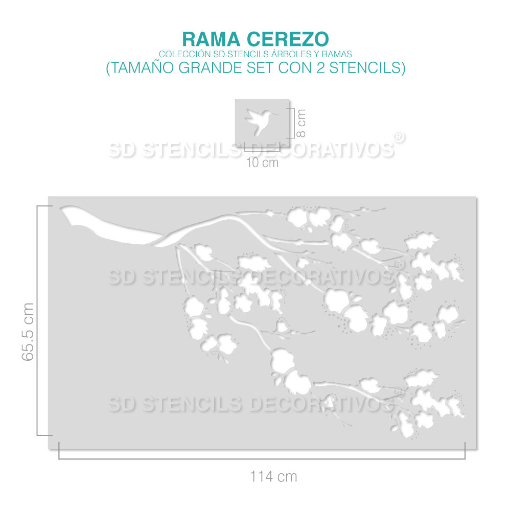 Stensil Rama Rama Plantilla De Rama De árbol