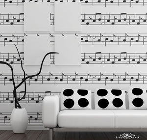 Stencil, Plantilla decorativa para pintar notas musicales