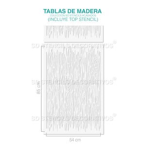 TABLAS DE MADERA INTERCALADAS STENCIL