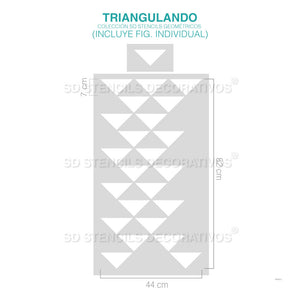 Stencil, Plantilla decorativa para pintar efecto papel tapiz